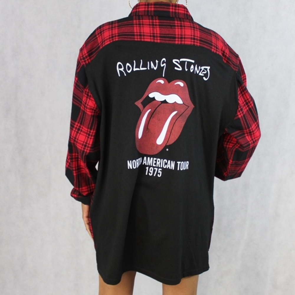 Plaid Rolling Stone tshirt - Picture 5 of 5